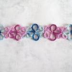 Blue Pink Lace Bookmark In ..