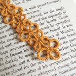 Gold Bookmark In Tatted La..