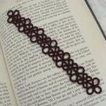 Brown Bookmark In Tatting