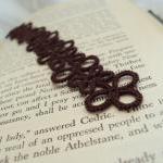 Brown Bookmark In Tatting