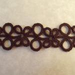 Brown Bookmark In Tatting
