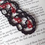 Gothic Black Red Lace Bookm..