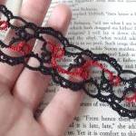Gothic Black Red Lace Bookm..