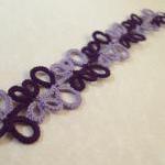 Two-tone Purple Tatted Lace..
