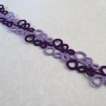 Two-tone Purple Tatted Lace..