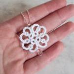 Tatted Bridal Pendant