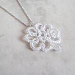 Tatted Bridal Pendant