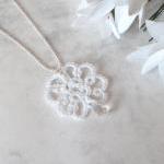 Tatted Bridal Pendant