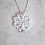 Tatted Bridal Pendant