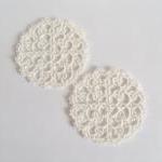 Set of Two Ivory Lace Coast..