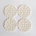 Set Of Four Ivory Lace Wedd..
