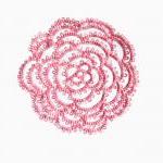 Tatted Rose Coasters in Pin..