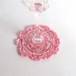 Tatted Rose Coasters in Pin..