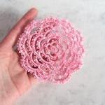 Tatted Rose Coasters in Pin..