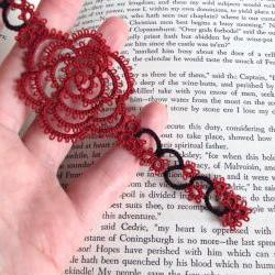 Gothic Bookmark in Tatting